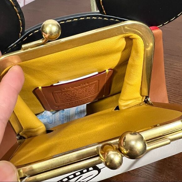 COACH Disney Mickey Mouse X Keith Haring Kisslock Bag LIMITED COLLECTORs Edition - Picture 4 of 13